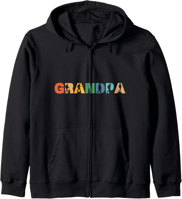 Retro Walking Grandpa, Geschenke für Männer im Ruhestand Kapuzenjacke