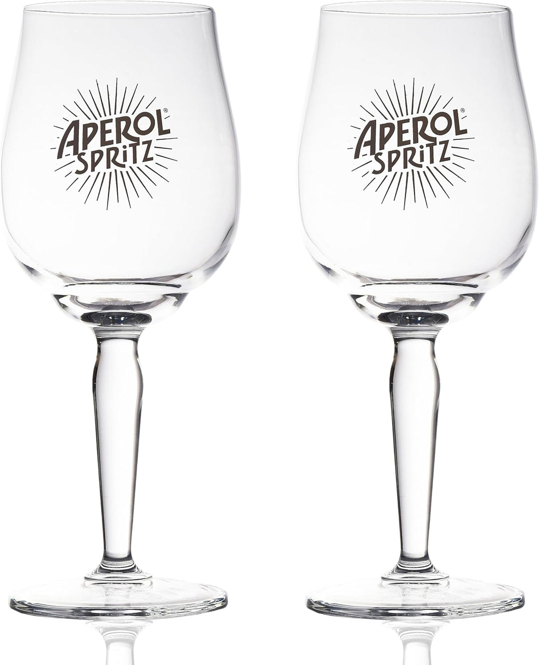 2 Stück Originale Aperol Spritz Gläser 1919 Cocktailglas Cocktailgläser Set - transparent