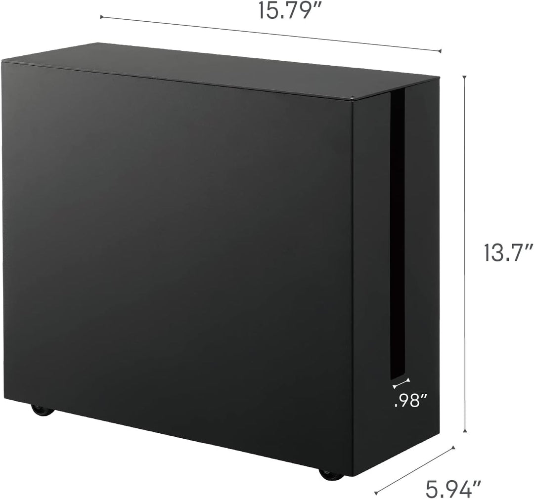 Yamazaki Tower Kabelabdeckungen, Metall, Schwarz, One Size One Size Schwarz, One Size Schwarz