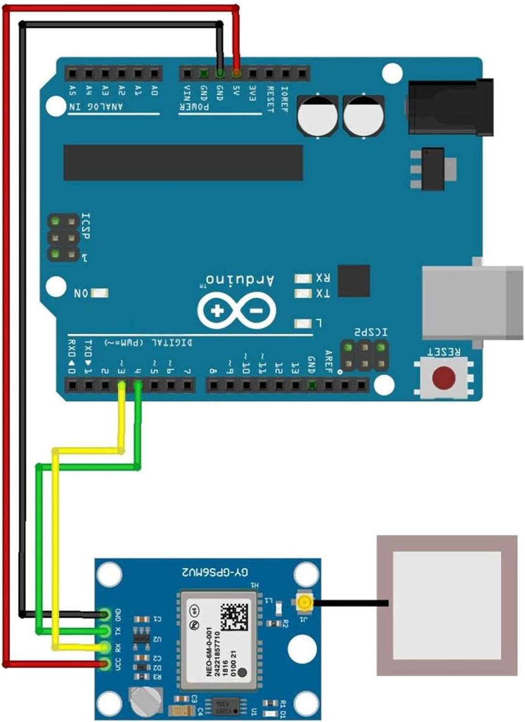 GY-NEO6MV2 GPS Modul,GPS Modul mit Antennen-Flugsteuerung,GPS Flugsteuerungsmodul mit superstarker,G
