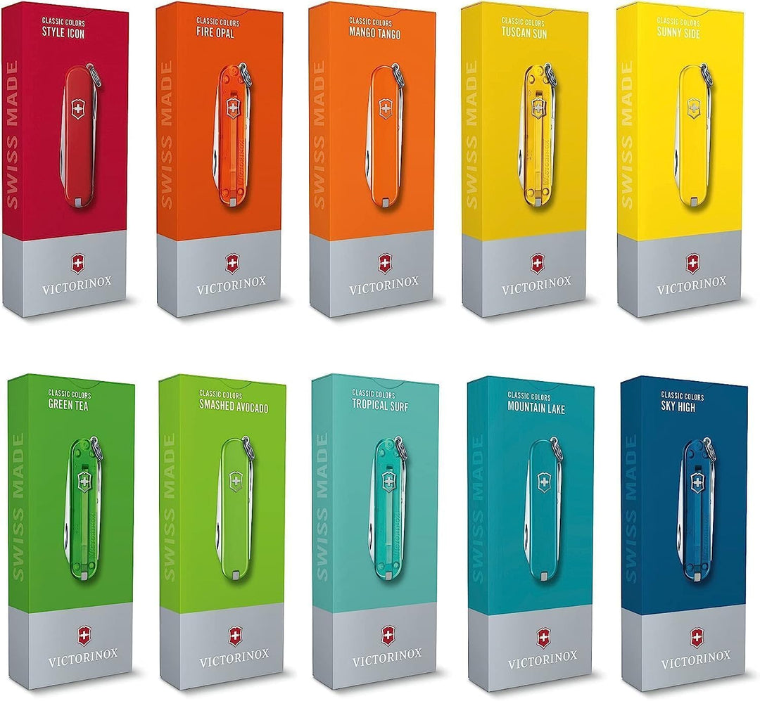 Victorinox Schweizer Taschenmesser, Klein, Classic SD, Multitool, Swiss Army Knife, Geschenk, 7 Funk