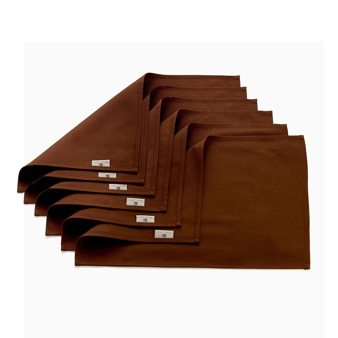 Vivi Idee® 6er Tischsets Platzset 100% Baumwolle Platzdeckchen Stoff abwaschbar Handgenäht 52x33cm (