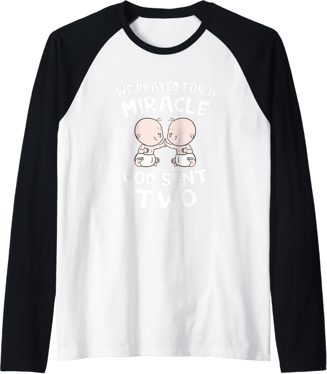 Herren Papa Zwillinge Vater - Vatertag Zwillingspapa Raglan