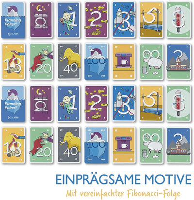 Agile Planning Poker Karten für 12 Personen (3 Sets) - Scrum Poker Kartenset zur effizienten Aufwand