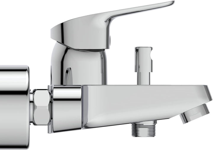 Ideal Standard B1721AA Ceraflex Armatur Einhebel-Badearmatur zur Aufputz Montage mit S-Anschlüssen u