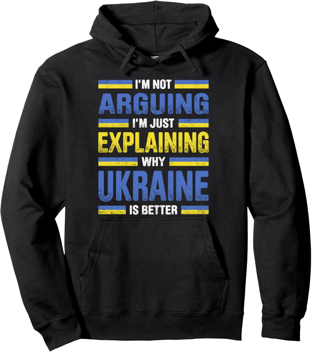 Ukraine Ukrainische Wurzeln Erbe Stolze ukrainische Flagge Pullover Hoodie