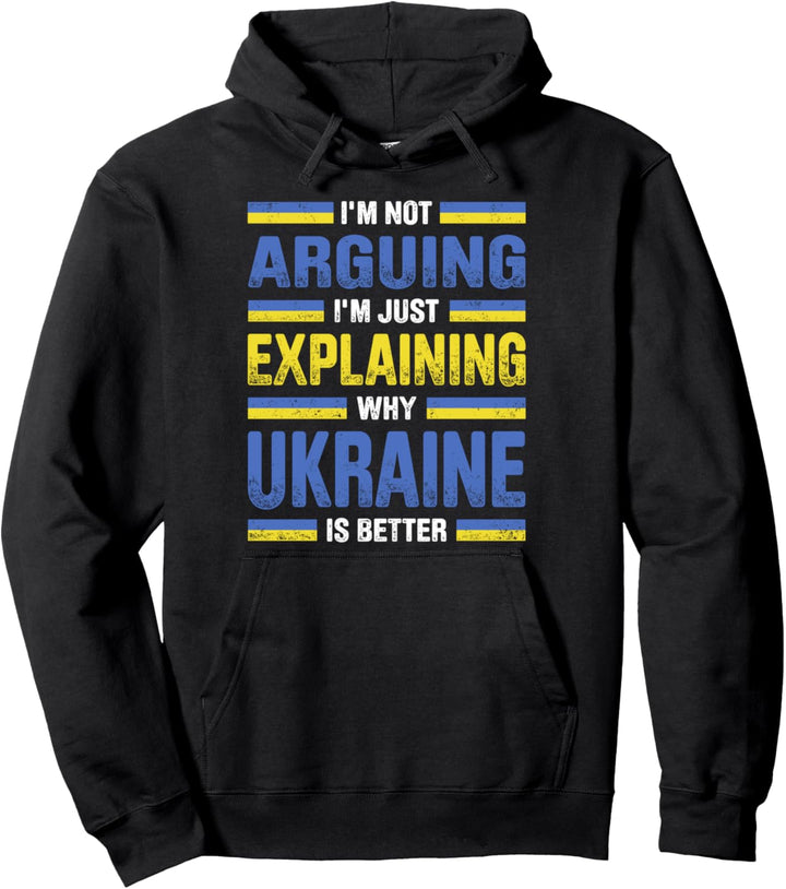 Ukraine Ukrainische Wurzeln Erbe Stolze ukrainische Flagge Pullover Hoodie
