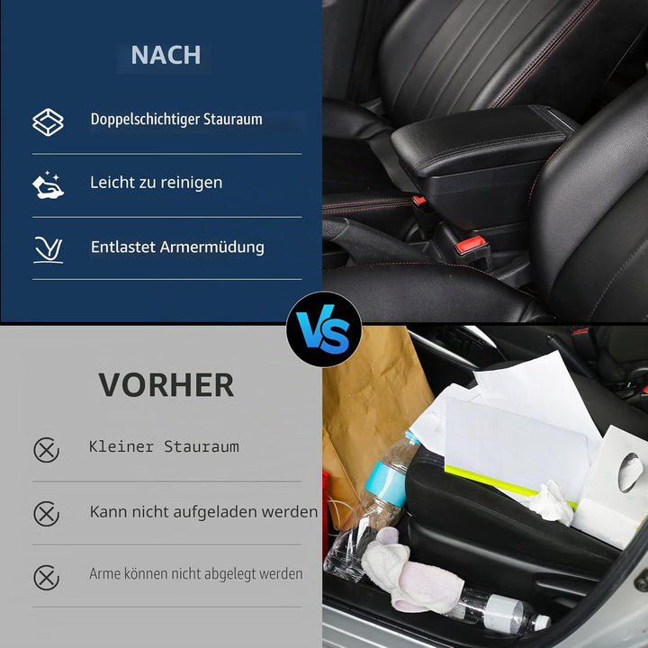 Armrest Box For Dacia Duster II 2018 2019 2020 2021 2022 Center Console Storage with Cup Holder Arm