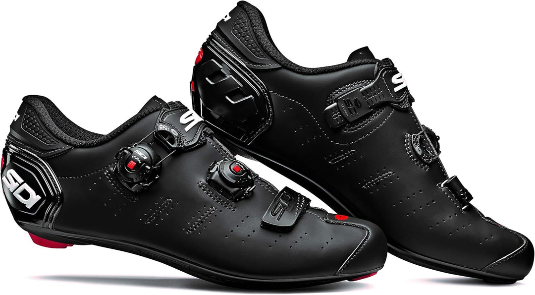 Sidi Ergo 5 Mega Fahrradschuhe für Herren, Herren, Weiss SCHWARZ 41 EU Mattes Schwarz, 41 EU Mattes