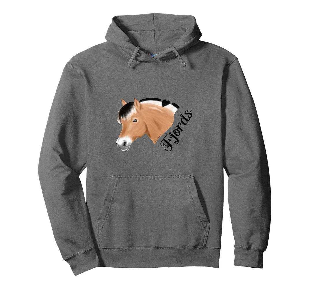 Norwegisches Fjordpferd Fjords Pferde helles Reiter Pullover Hoodie