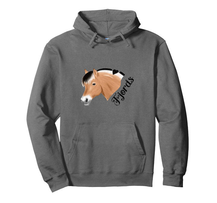 Norwegisches Fjordpferd Fjords Pferde helles Reiter Pullover Hoodie