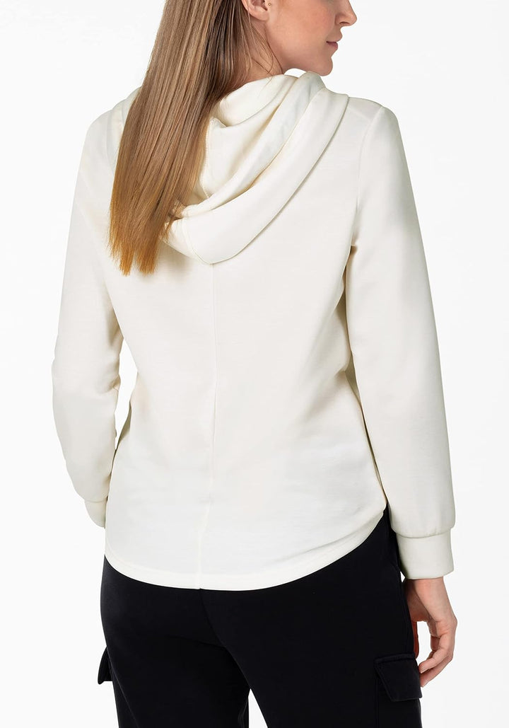 Timezone Damen Fancy Tape Hoodie Kapuzenpullover S Off White, S Off White