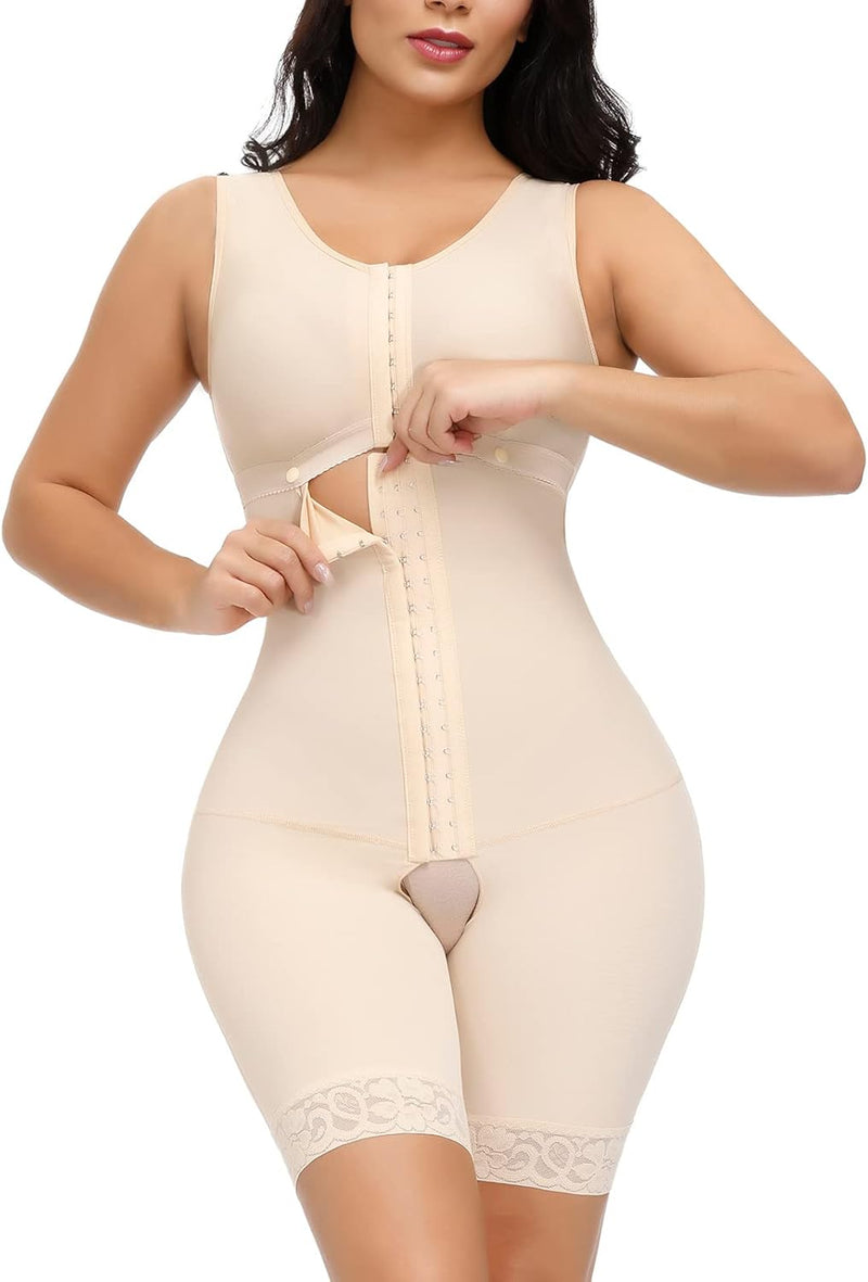 SHAPSHE Shapewear Damen Bauchweg Stark Formend Body Shaper Taillenformer Bodysuit Mieder Fajas Colom