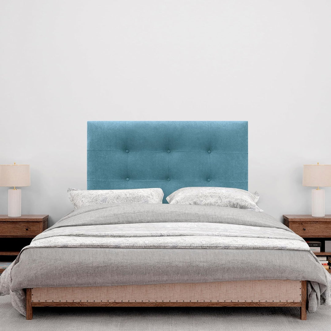 DHOME Kopfteil, gepolstertes Bett Kopfteil 8cm dick. Gepolstertes Kopfteil ACUALINE Stoff und Kunstl