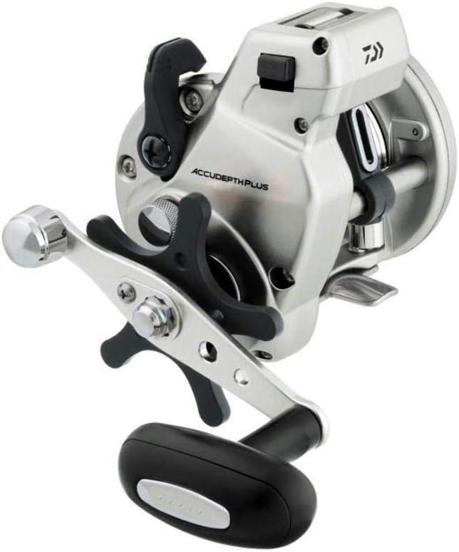Daiwa Accudepth Plus-B Line Walleye Angelrolle, Angelrolle (Silber) 17, 17