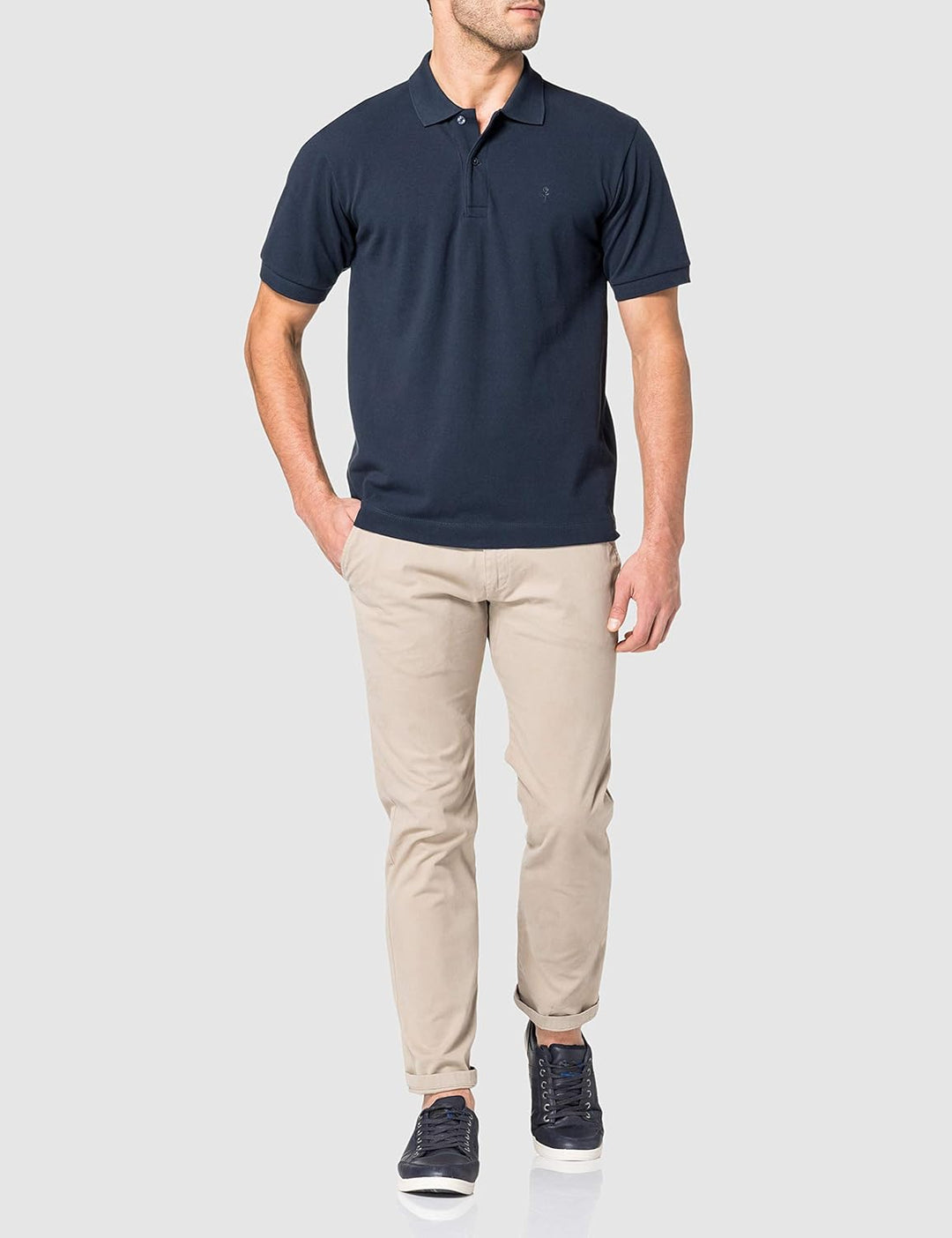 Seidensticker Herren Regular Bügelleicht Polo Kurzarm Polohemd S Navy, S Navy
