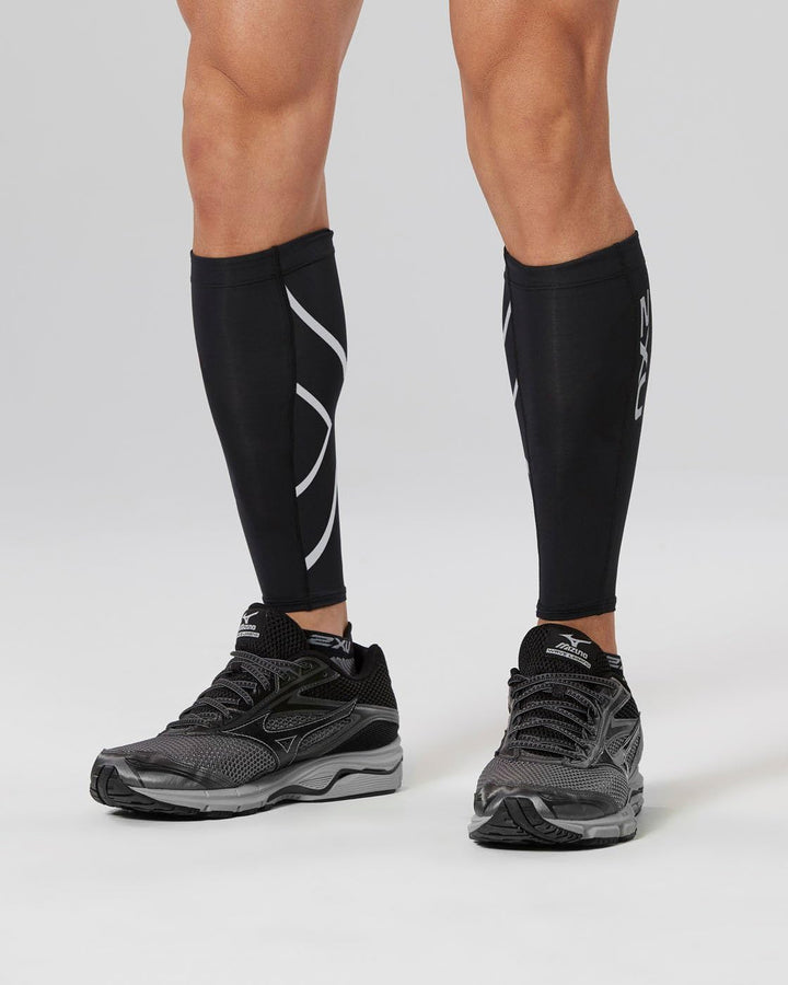 2XU Unisex Compression Calf Guard Gamaschen XS Schwarz, XS Schwarz