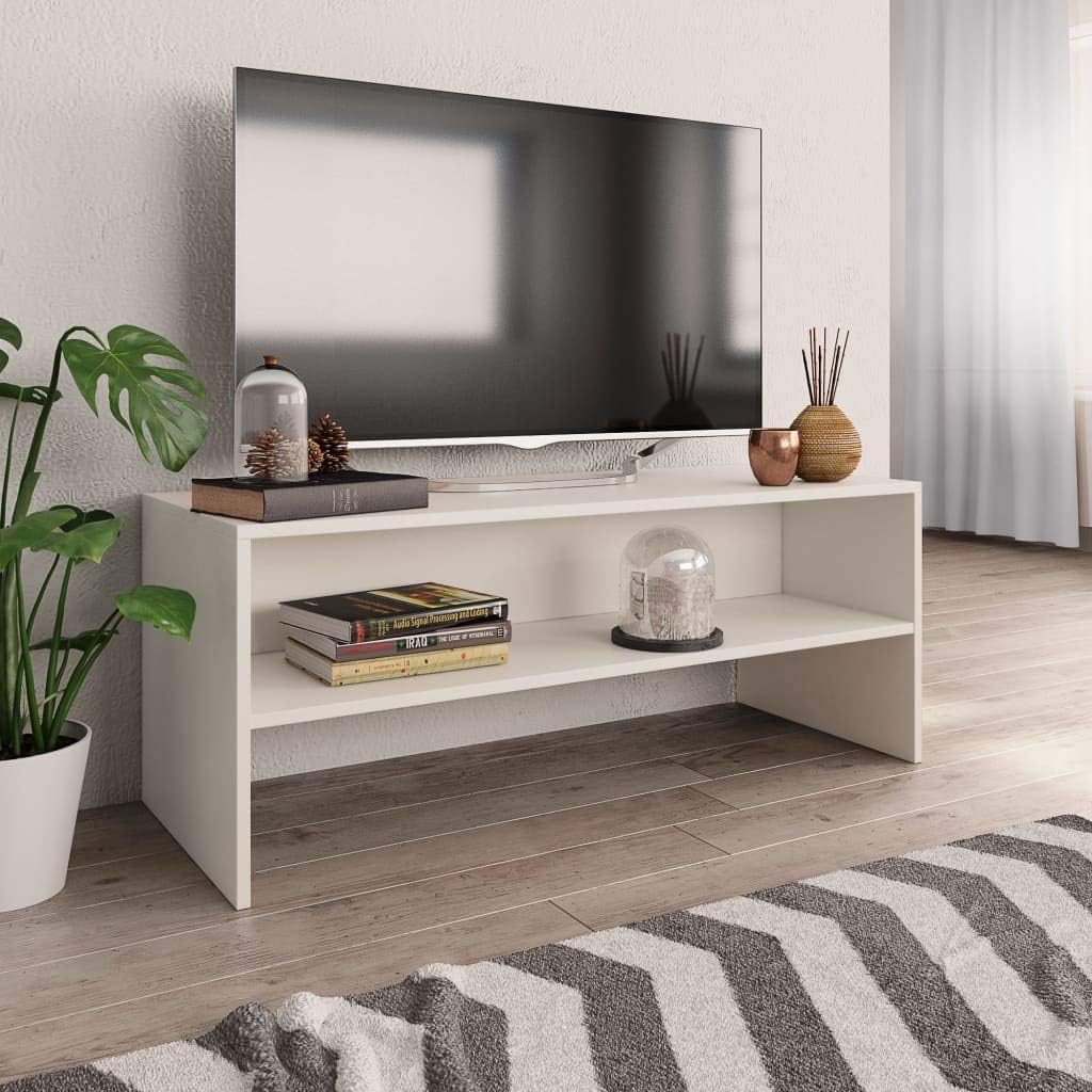 Tidyard TV-Schrank Fernsehschrank Stehend Mit einem offenen Fach Fernsehtisch Lowboard TV-Rack Wohnz