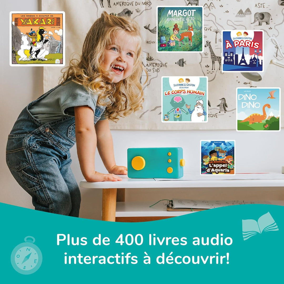 Lunii – Pack 3 interaktive Hörbücher für Kinder ab 7 Jahren – Magot Veto-Lehrling in Kanada, Brigade