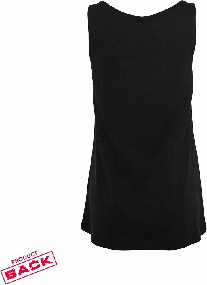 Ladies Shirt Oversize Tanktop Hakuna Matata - Schwarz & Weiss - umgeschlagener Ärmelsaum T-Shirt mit