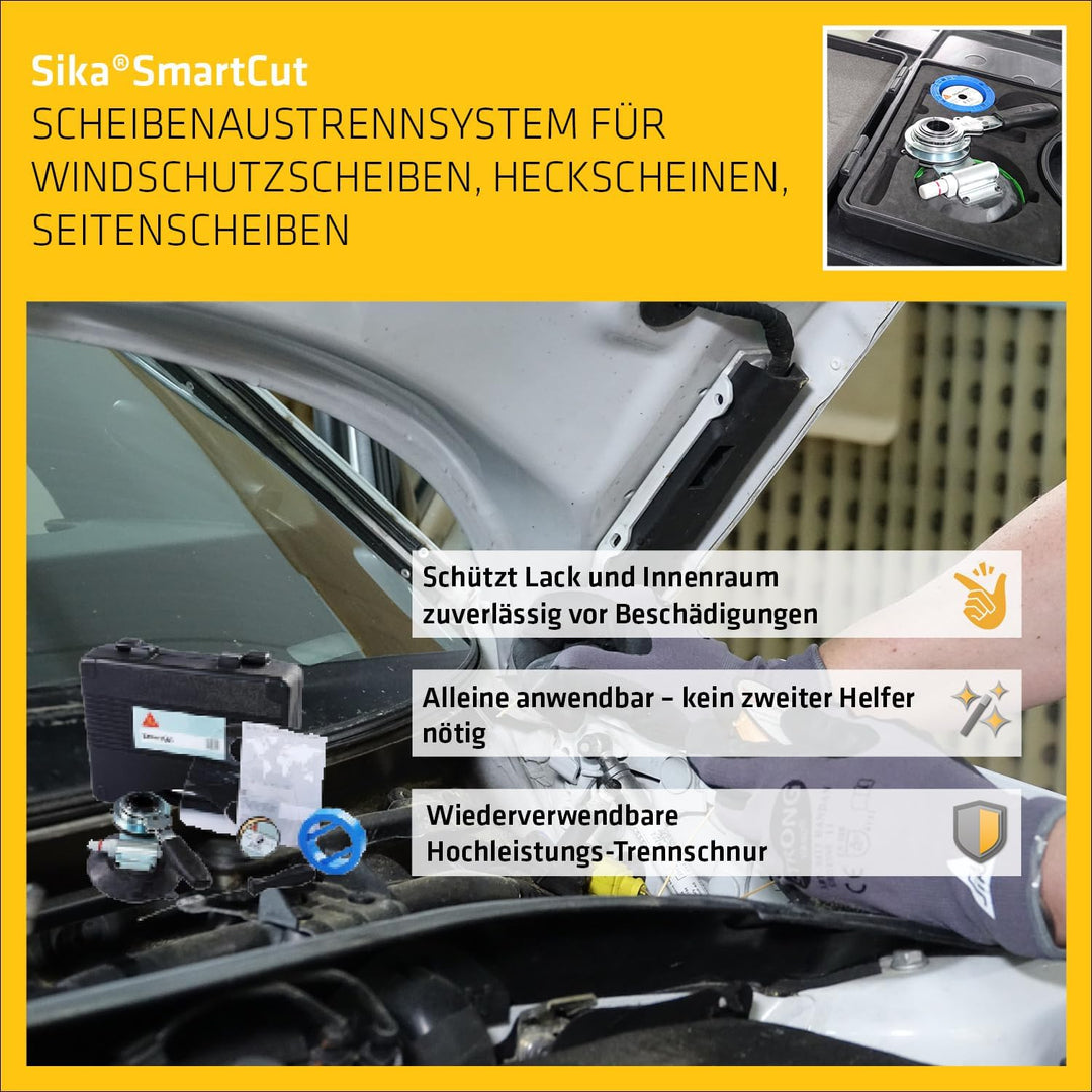 SIKA – Verarbeitungsgerät – Sika Smartcut – Scheibenaustrennsystem für Windschutzscheiben, Heckschei