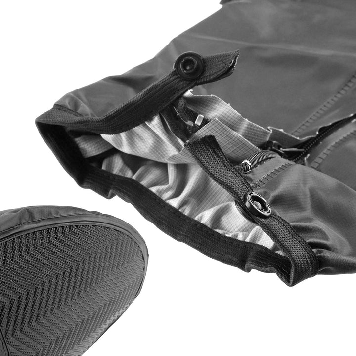 ENET Wasserdichte Regenschuhabdeckung, Motorradstiefel, Motorradstiefel, schwarz, Grösse L