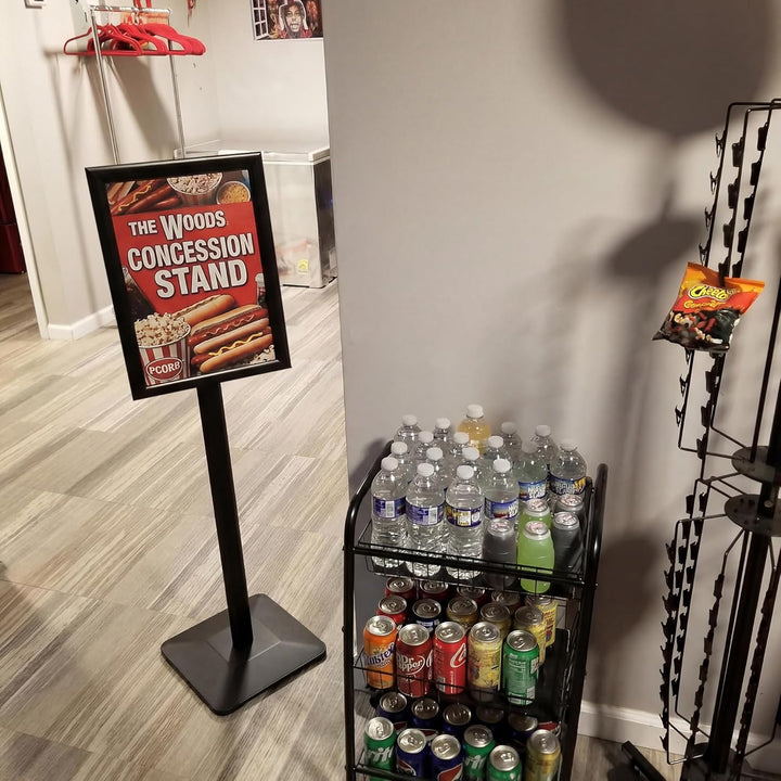 VAIIGO Heavy Duty Sign Holder Poster Stand, Adjustable Menu Display Stand Floor Standing Sign Holder