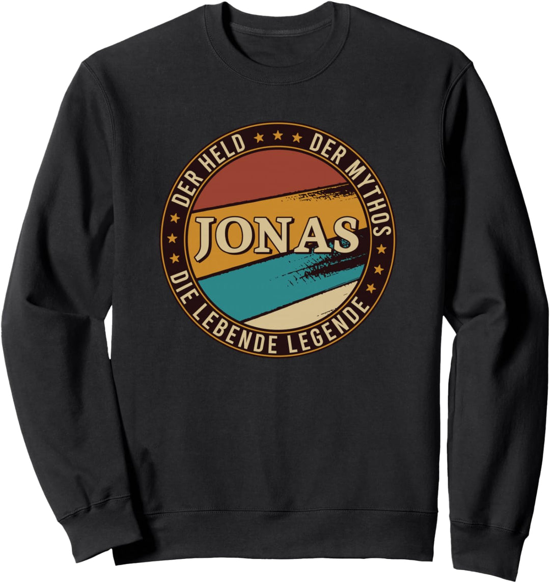 Jonas Der Held Der Mythos Die Legende Vintage Vorname Sweatshirt