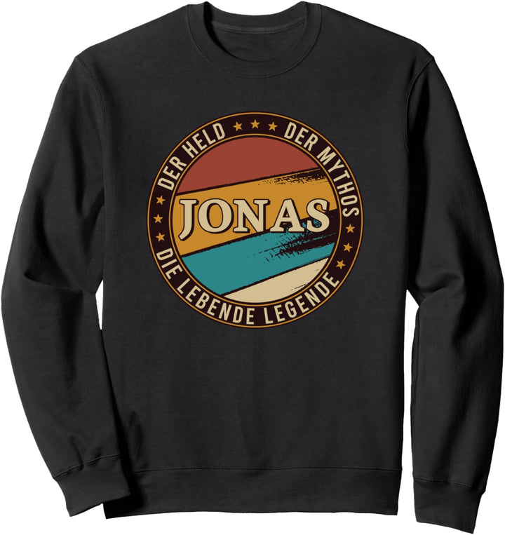 Jonas Der Held Der Mythos Die Legende Vintage Vorname Sweatshirt