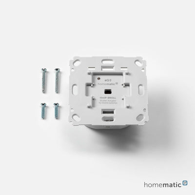 Homematic IP Smart Home Rollladenaktor für Markenschalter, digitale Steuerung für 1 Rollläden per Ap