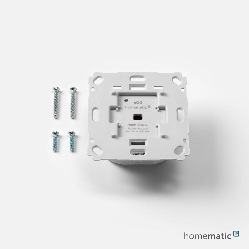 Homematic IP Smart Home Rollladenaktor für Markenschalter, digitale Steuerung für 1 Rollläden per Ap