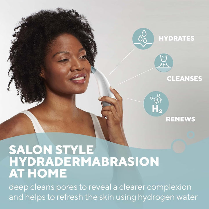 HoMedics Refresh Hydradermabrasion Cleanser - Mitesser-Entferner & Akne-Behandlung Werkzeug, Vakuum-