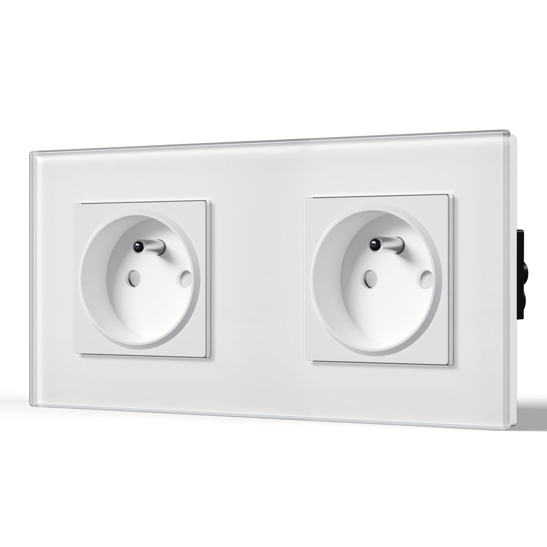 BSEED Prise murale pour alimentation secteur France Prises standard pour prises de couple séparées 1