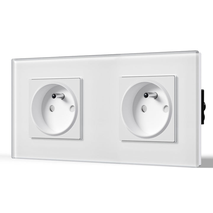 BSEED Prise murale pour alimentation secteur France Prises standard pour prises de couple séparées 1