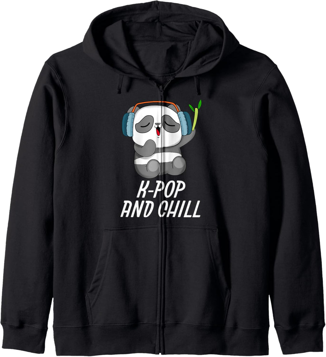 K-Pop and Chill | South Korea Inspired Panda Musik K-Pop Kapuzenjacke