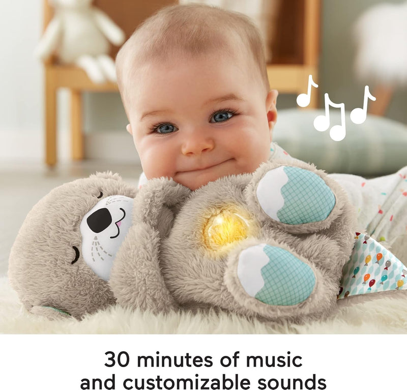 Fisher-Price FXC66 - Schlummerotter Spieluhr aus Plüsch, mit beruhigender Musik und rhythmischen Bew