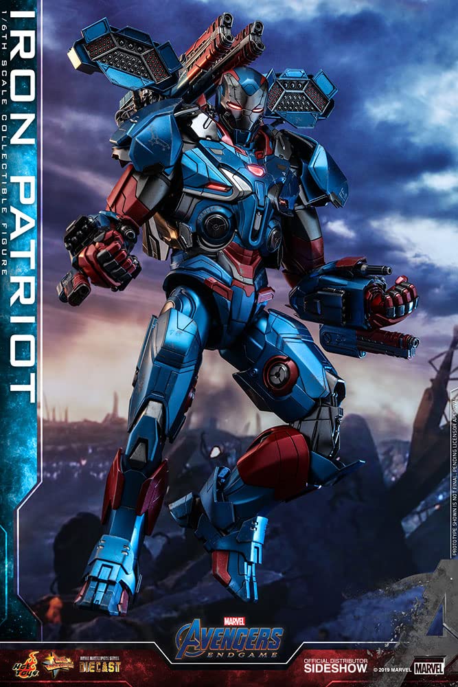 Hot Toys - 1:6 Iron Patriot Figur - Avengers: Endgame, HT904924, Mehrfarbig