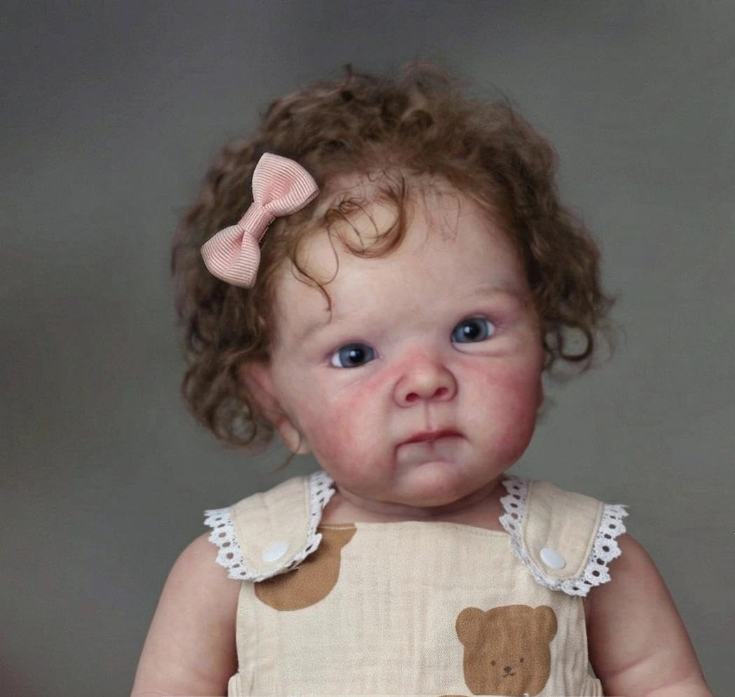 Zero pam Reborn Baby Mädchen, 48CM Reborn Baby Vollsilikon Lebensecht, Reborn Puppen Lebensecht, Leb