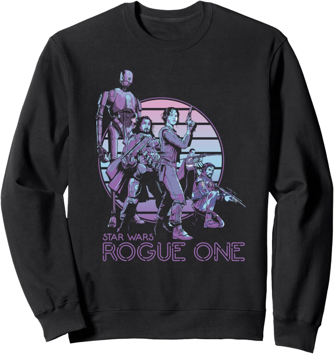 Star Wars Rogue One Neon Sign Rebel Group Sweatshirt