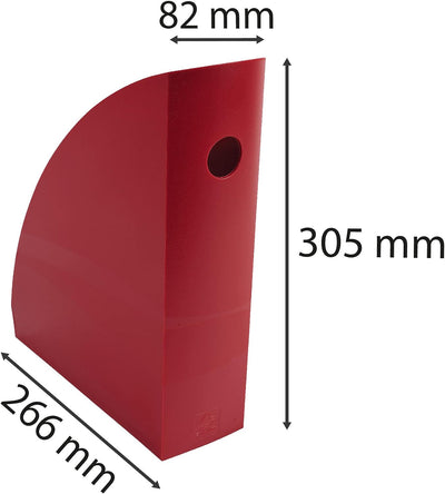 Exacompta 18218D Packung (mit 6 Stehsammler MAG-CUBE, 266x82x305 mm, für DIN A4+, robust und praktis