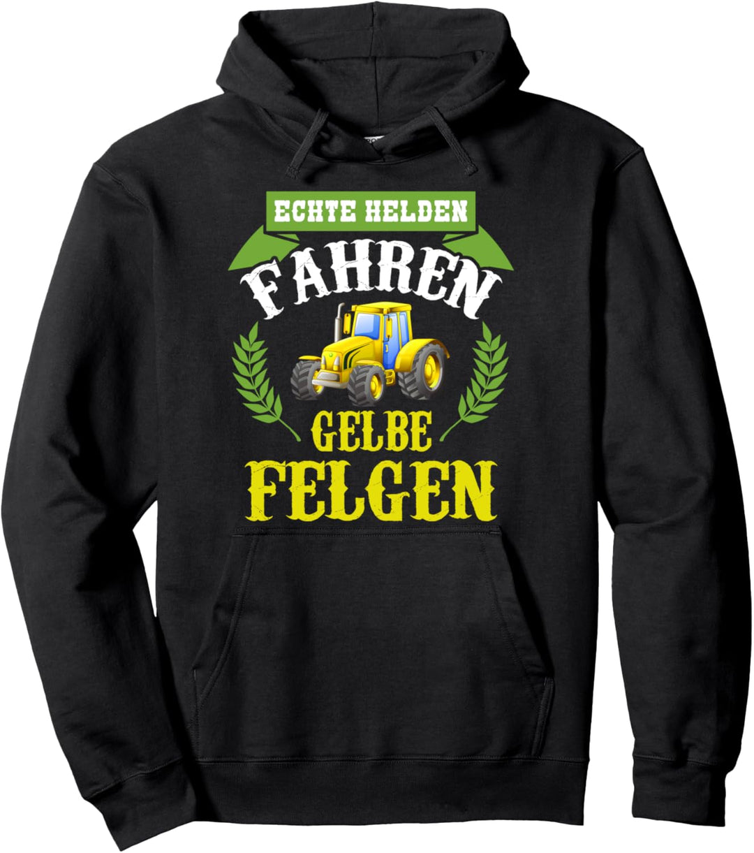 Echte Helden fahren gelbe Felgen Pullover Hoodie