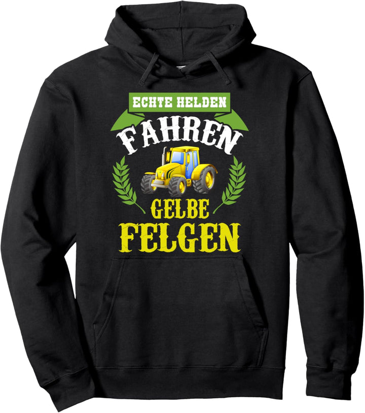 Echte Helden fahren gelbe Felgen Pullover Hoodie