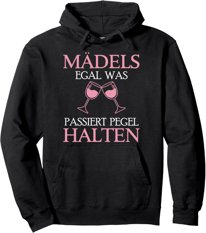 Pegel Halten Braut JGA Party Trauzeugin Ehepaar Polterabend Pullover Hoodie