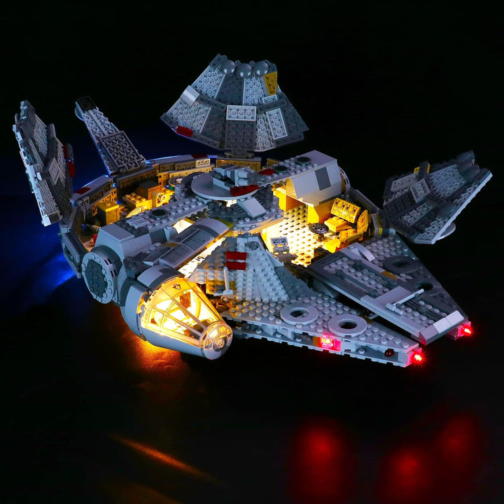 BRIKSMAX LED Beleuchtungsset mit Multifunktions-Soundfernbedienung für Lego Star Wars Millennium Fal