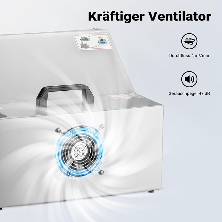 Airbrush Zubehör Absauganlage 4m³ / min Filter Farbnebel beleuchtet
