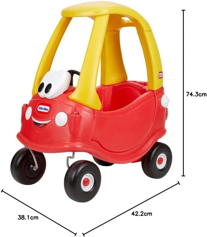 Little Tikes 612060E5 Cozy Coupe Car-Kids Ride-On Rutschfahrzeug, Mini Schiebe-Auto mit echter Hupe,