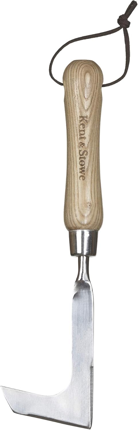 Kent & Stowe Handgabel – Blumengabel aus Edelstahl für die Gartenpflege, Gartengabel mit kurzem Stie