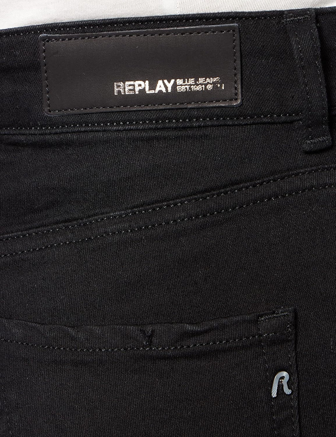 Replay Damen Florie Jeans 26W / 30L Schwarz (098 Black), 26W / 30L Schwarz (098 Black)