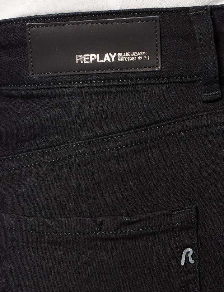 Replay Damen Florie Jeans 26W / 30L Schwarz (098 Black), 26W / 30L Schwarz (098 Black)