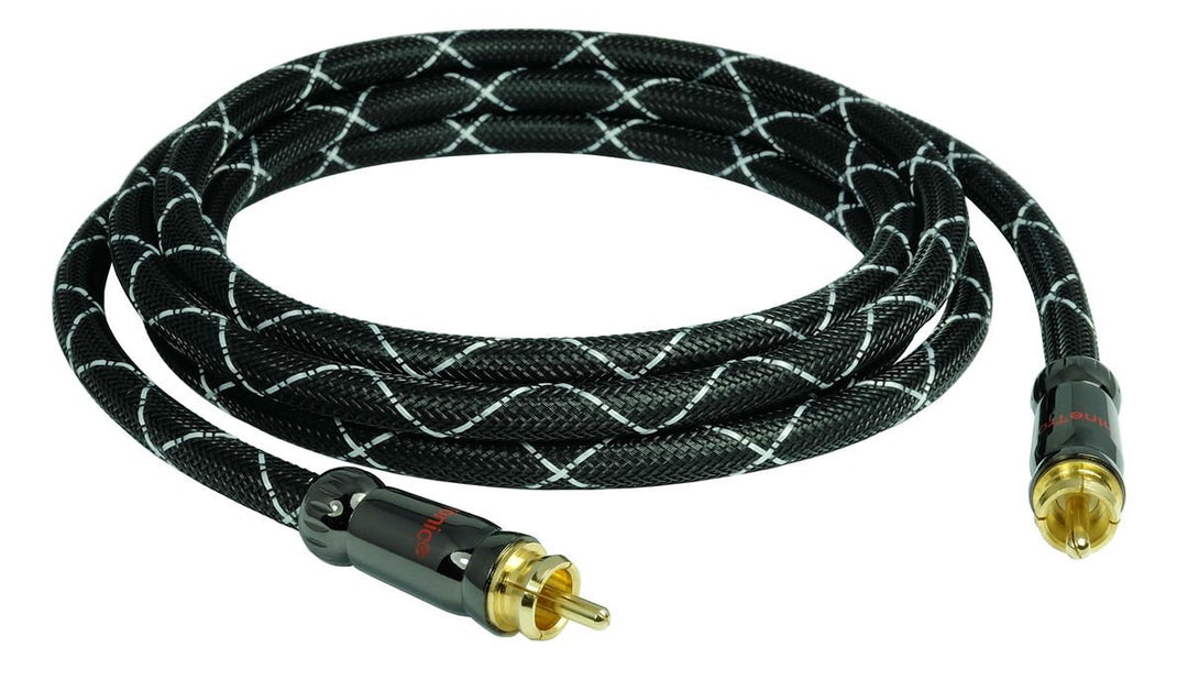 3m BlackLine Digital Koaxial Audiokabel Subwoofer Kabel | 4-Fach-Abschirmung | 75 Ohm